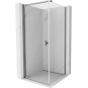 Mexen Mist-B kabina prysznicowa uchylna 90 x 90 cm, transparent, gun gray szczotkowany - 8A2T-090-090-66-00