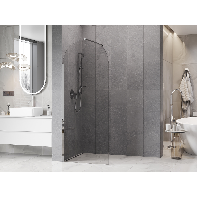 Mexen Kioto-P ścianka prysznicowa Walk-in 70 x 200 cm, transparent 8 mm, chrom - 800-070-101-01-00-P