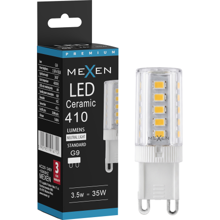 Mexen Aura żarówka LED G9, 3,5W, Neutralna - 4000K, 410 lm - L121-G9-0340-01