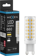 Mexen Aura żarówka LED G9, 6W, Ciepła - 3000K, 660 lm - L121-G9-0630-01