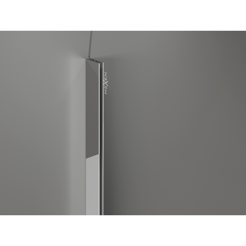 Mexen Kioto-Q ścianka prysznicowa Walk-in 80 x 200 cm, transparent 8 mm, chrom - 800-080-101-01-00-Q