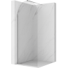 Mexen Kioto-Q ścianka prysznicowa Walk-in 80 x 200 cm, transparent 8 mm, chrom - 800-080-101-01-00-Q
