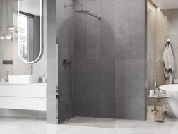 Mexen Kioto-Q ścianka prysznicowa Walk-in 110 x 200 cm, transparent 8 mm, chrom - 800-110-101-01-00-Q