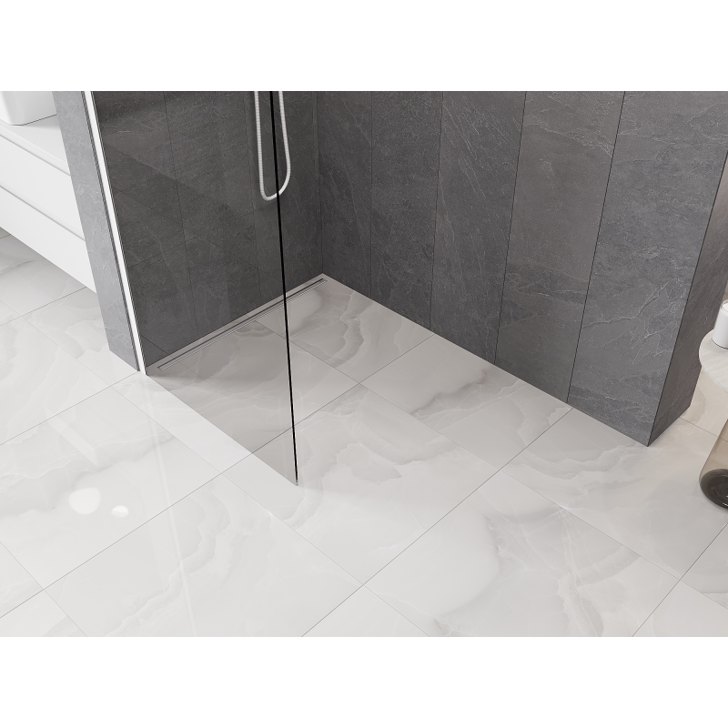 Mexen Kioto-Q ścianka prysznicowa Walk-in 80 x 200 cm, transparent 8 mm, chrom - 800-080-101-01-00-Q