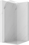 Mexen Kioto-Q ścianka prysznicowa Walk-in 80 x 200 cm, transparent 8 mm, biała - 800-080-101-20-00-Q