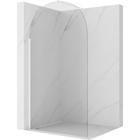 Mexen Kioto-Q ścianka prysznicowa Walk-in 100 x 200 cm, transparent 8 mm, biała - 800-100-101-20-00-Q