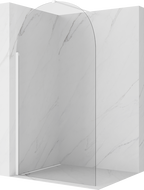 Mexen Kioto-Q ścianka prysznicowa Walk-in 100 x 200 cm, transparent 8 mm, biała - 800-100-101-20-00-Q