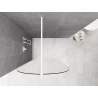 Mexen Kioto-Q ścianka prysznicowa Walk-in 120 x 200 cm, transparent 8 mm, biała - 800-120-101-20-00-Q