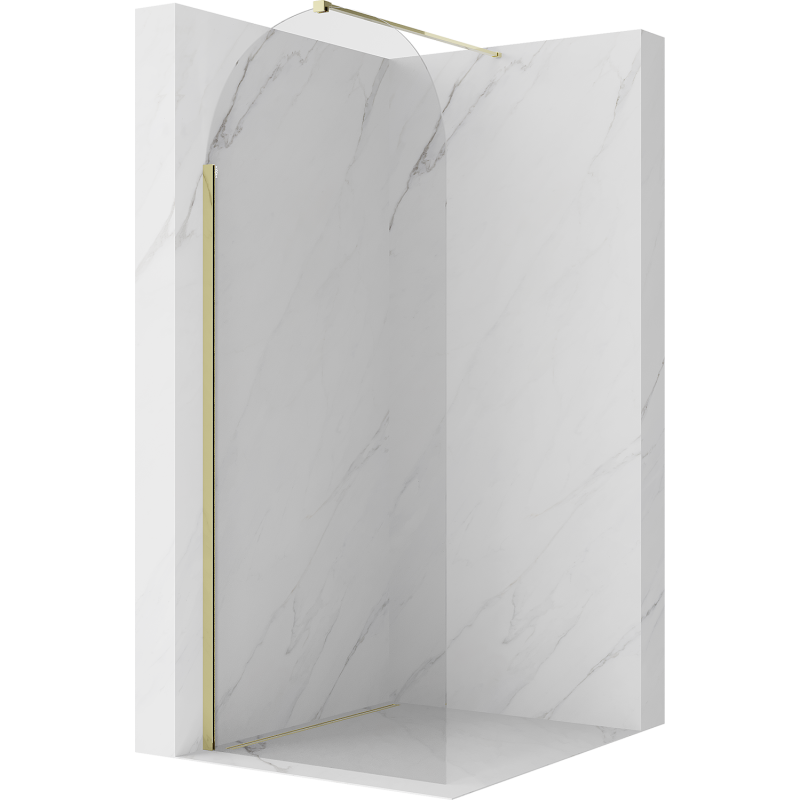 Mexen Kioto-Q ścianka prysznicowa Walk-in 80 x 200 cm, transparent 8 mm, chrom - 800-080-101-01-00-Q