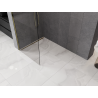 Mexen Kioto-Q ścianka prysznicowa Walk-in 80 x 200 cm, transparent 8 mm, złota - 800-080-101-50-00-Q