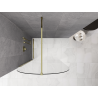 Mexen Kioto-Q ścianka prysznicowa Walk-in 100 x 200 cm, transparent 8 mm, złota - 800-100-101-50-00-Q