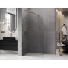 Mexen Kioto-Q ścianka prysznicowa Walk-in 120 x 200 cm, transparent 8 mm, złota - 800-120-101-50-00-Q