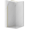Mexen Kioto-Q ścianka prysznicowa Walk-in 80 x 200 cm, transparent 8 mm, złota - 800-080-101-50-00-Q