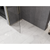 Mexen Kioto-Q ścianka prysznicowa Walk-in 80 x 200 cm, transparent 8 mm, złota - 800-080-101-50-00-Q