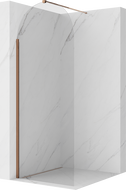 Mexen Kioto-Q ścianka prysznicowa Walk-in 90 x 200 cm, transparent 8 mm, różowe złoto - 800-090-101-60-00-Q