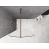 Mexen Kioto-Q ścianka prysznicowa Walk-in 120 x 200 cm, transparent 8 mm, różowe złoto - 800-120-101-60-00-Q