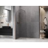 Mexen Kioto-Q ścianka prysznicowa Walk-in 80 x 200 cm, transparent 8 mm, różowe złoto - 800-080-101-60-00-Q