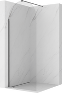Mexen Kioto-Q ścianka prysznicowa Walk-in 80 x 200 cm, transparent 8 mm, miedź szczotkowana - 800-080-101-65-00-Q