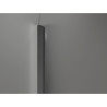 Mexen Kioto-Q ścianka prysznicowa Walk-in 90 x 200 cm, transparent 8 mm, gun gray szczotkowany - 800-090-101-66-00-Q