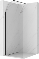 Mexen Kioto-Q ścianka prysznicowa Walk-in 80 x 200 cm, transparent 8 mm, gun gray szczotkowany - 800-080-101-66-00-Q
