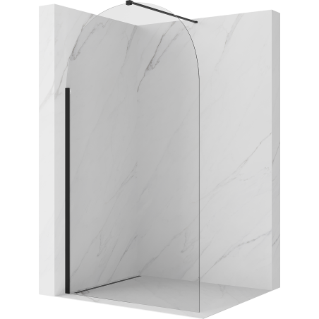 Mexen Kioto-Q ścianka prysznicowa Walk-in 90 x 200 cm, transparent 8 mm, czarna - 800-090-101-70-00-Q