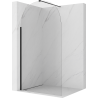Mexen Kioto-Q ścianka prysznicowa Walk-in 90 x 200 cm, transparent 8 mm, czarna - 800-090-101-70-00-Q