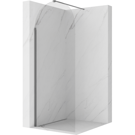 Mexen Kioto-Q ścianka prysznicowa Walk-in 80 x 200 cm, transparent 8 mm, czarna - 800-080-101-70-00-Q
