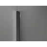 Mexen Kioto-Q ścianka prysznicowa Walk-in 80 x 200 cm, transparent 8 mm, czarna - 800-080-101-70-00-Q