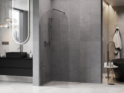 Mexen Kioto-Q ścianka prysznicowa Walk-in 80 x 200 cm, transparent 8 mm, gun metal - 800-080-101-95-00-Q
