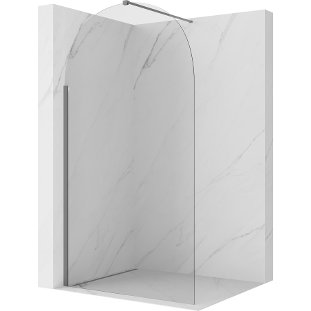 Mexen Kioto-Q ścianka prysznicowa Walk-in 110 x 200 cm, transparent 8 mm, gun metal - 800-110-101-95-00-Q