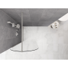 Mexen Kioto-Q ścianka prysznicowa Walk-in 80 x 200 cm, transparent 8 mm, gun metal - 800-080-101-95-00-Q