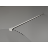 Mexen Kioto-Q ścianka prysznicowa Walk-in 100 x 200 cm, transparent 8 mm, nikiel szczotkowany - 800-100-101-97-00-Q