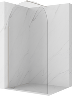 Mexen Kioto-Q ścianka prysznicowa Walk-in 90 x 200 cm, transparent 8 mm, nikiel szczotkowany - 800-090-101-97-00-Q