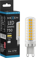 Mexen Aura żarówka LED ściemnialna G9, 6W, Ciepła - 3000K, 750 lm - L122-G9-0630-01