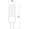 Mexen Oris żarówka LED G4, 1,7W, Zimna - 6500K, 210 lm - L115-G4-0165-02
