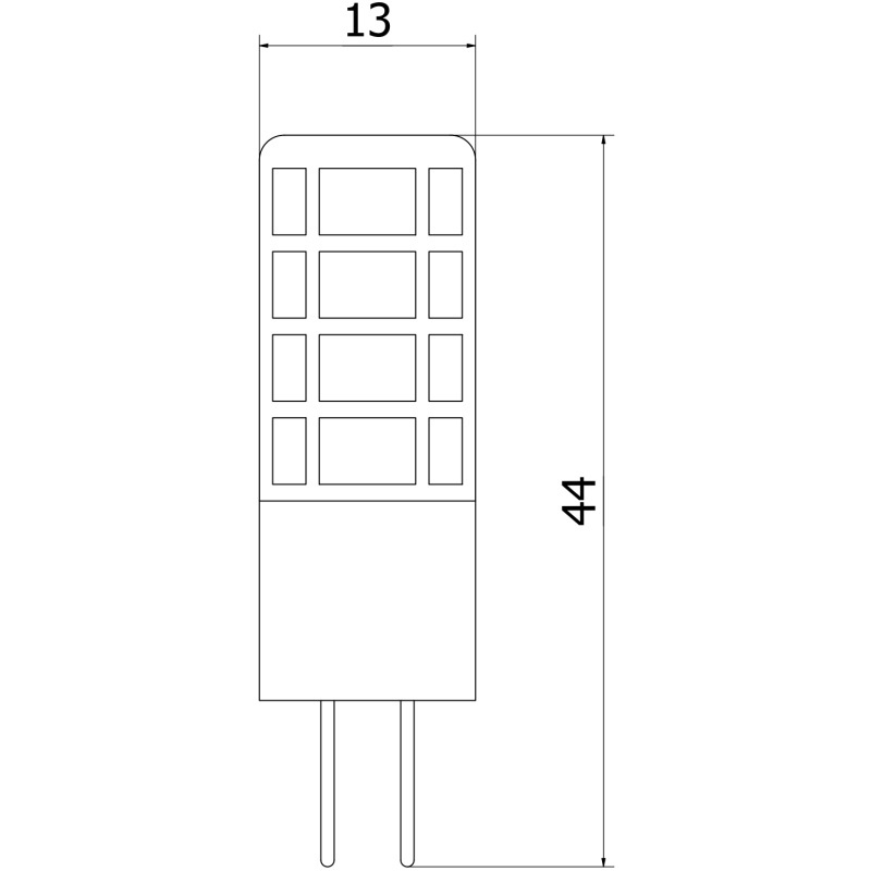 Mexen Oris żarówka LED G4, 3W, Zimna - 6500K, 380 lm - L115-G4-0365-01