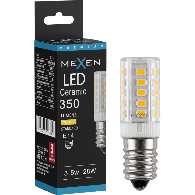 Mexen Aura żarówka LED E14, 3,5W, Ciepła - 3000K, 350 lm - L121-E14-0330-01