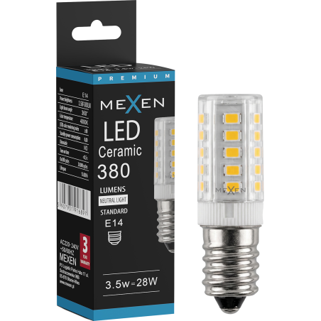 Mexen Aura żarówka LED E14, 3,5W, Neutralna - 4000K, 380 lm - L121-E14-0340-01