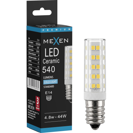 Mexen Aura żarówka LED E14, 4,8W, Zimna - 6500K, 540 lm - L121-E14-0565-01