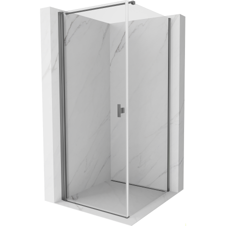 Mexen Mist-B kabina prysznicowa uchylna 90 x 90 cm, transparent, gun metal - 8A2T-090-090-95-00