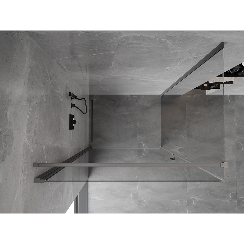 Mexen Mist-B kabina prysznicowa uchylna 85 x 95 cm, transparent, gun metal - 8A2T-085-095-95-00