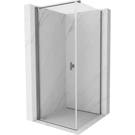 Mexen Mist-B kabina prysznicowa uchylna 95 x 95 cm, transparent, gun metal - 8A2T-095-095-95-00