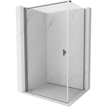 Mexen Mist-B kabina prysznicowa uchylna 70 x 120 cm, transparent, gun metal - 8A2T-070-120-95-00