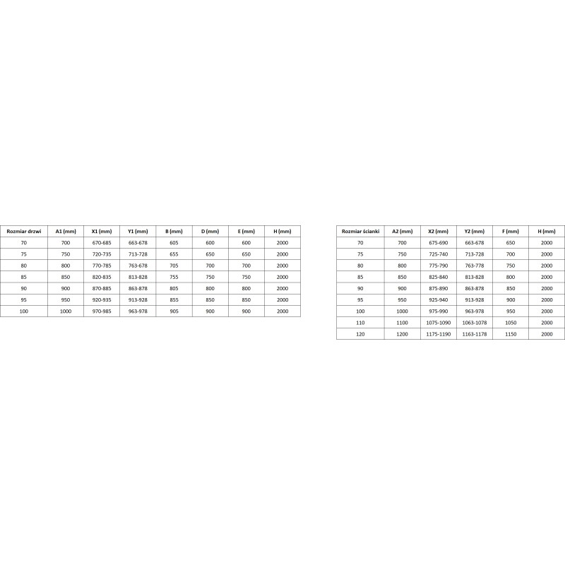 Mexen Mist-B kabina prysznicowa uchylna 80 x 80 cm, transparent, nikiel szczotkowany - 8A2T-080-080-97-00