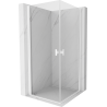 Mexen Mist-B Duo kabina prysznicowa uchylna 85 x 85 cm, transparent, biała - 8A2-085-085-20-00