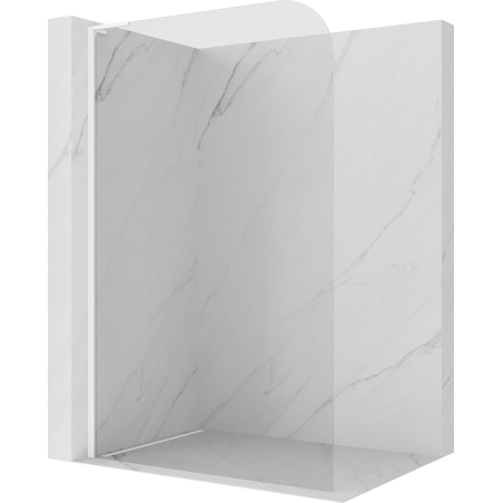 Mexen Kioto-P L ścianka prysznicowa Walk-in 100 x 200 cm, transparent 8 mm, biała - 800-100-103-20-00-P