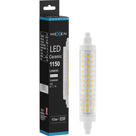 Mexen Vega żarówka LED ściemnialna R7S, 10W, Neutralna - 4000K, 1150 lm - L125-R7S-1040-02