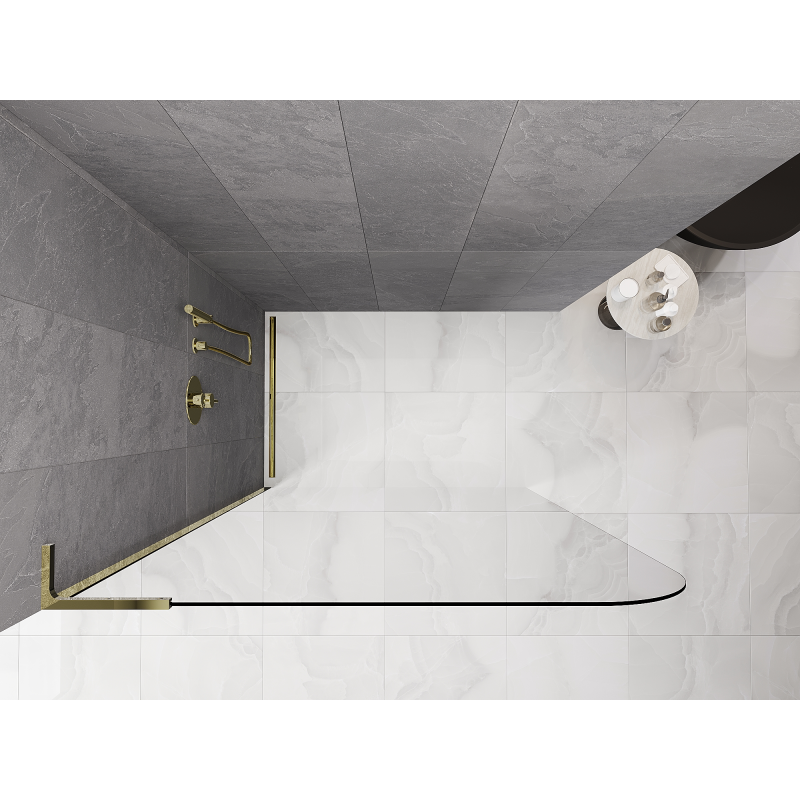 Mexen Kioto-P L ścianka prysznicowa Walk-in 70 x 200 cm, transparent 8 mm, chrom - 800-070-103-01-00-P