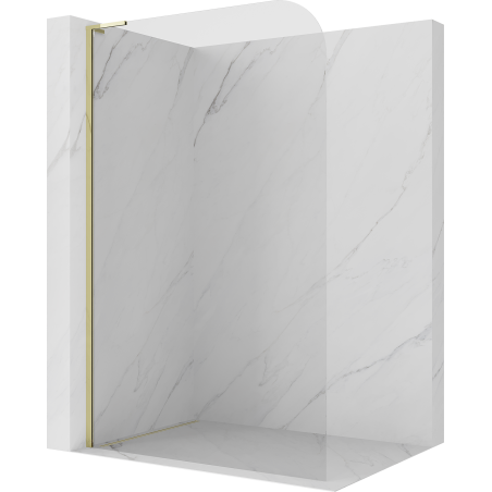 Mexen Kioto-P L ścianka prysznicowa Walk-in 90 x 200 cm, transparent 8 mm, złota - 800-090-103-50-00-P