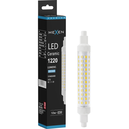 Mexen Vega żarówka LED R7S, 10W, Zimna - 6500K, 1220 lm - L126-R7S-1065-02